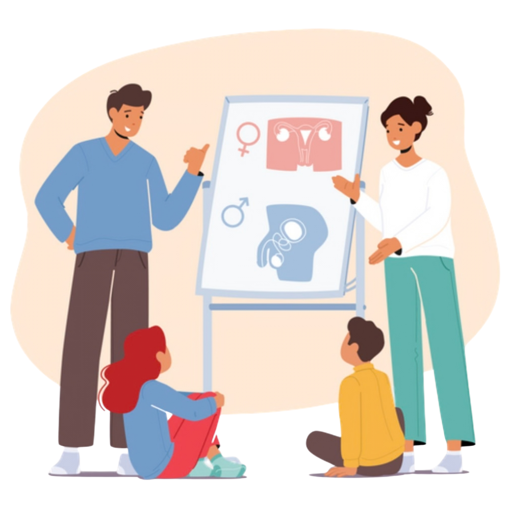 Sexual and Reproductive Health and Rights (SRHR) Illustration